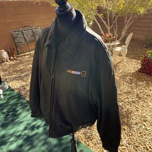 Leather Jacket with NASCAR Logo